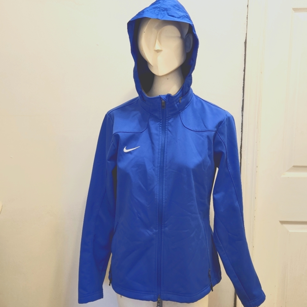 Like New Condition Nike Blue Hooded Lightweight Jacket